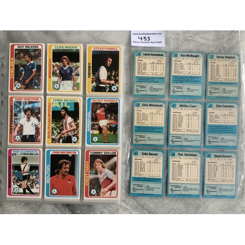 453 - Topps 1978 - 1979 Footballers Football Card Set: Complete of all 396 Blue Back cards in very good co... 