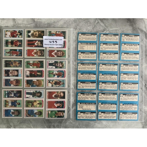 455 - Topps 1981 Footballers Football Card Set: Complete of all 187 cards. Uncut mint condition cards in t... 