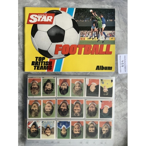 458 - 1981 Daily Star Uncut Set Of Football Cards: Complete set of 412 cards in excellent condition plus a... 