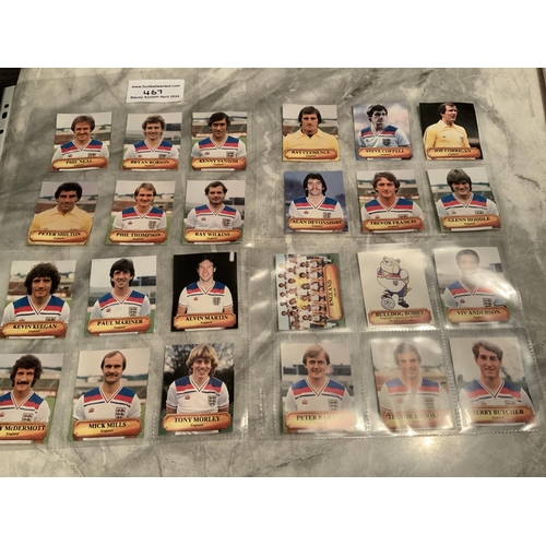 467 - England 1982 World Cup Set Of Football Cards: Full set of 24 cards by Fun Products which consist of ... 