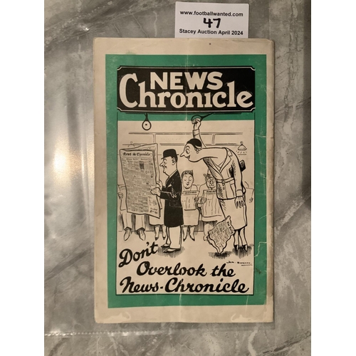 47 - 1933 FA Cup Final Football Programme: Everton v Manchester City in good condition with no team chang... 