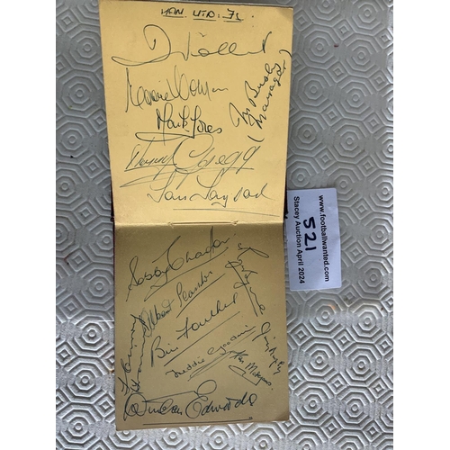 521 - Manchester United 57/58 Busby Babes Autograph Book: Two pages opposite one another (not back to back... 