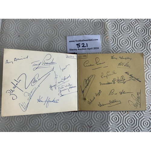 521 - Manchester United 57/58 Busby Babes Autograph Book: Two pages opposite one another (not back to back... 