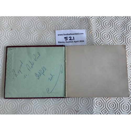 521 - Manchester United 57/58 Busby Babes Autograph Book: Two pages opposite one another (not back to back... 