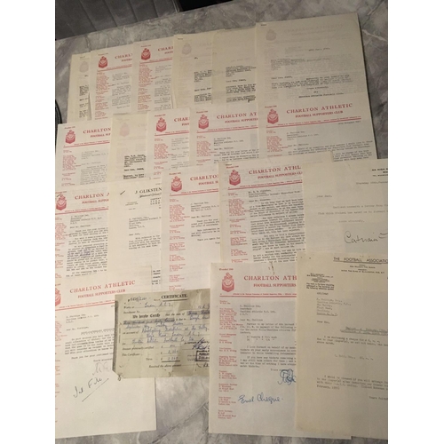 579 - 61/62 Charlton Supporters Club Football Letters: Interesting letters from the supporters club to the... 