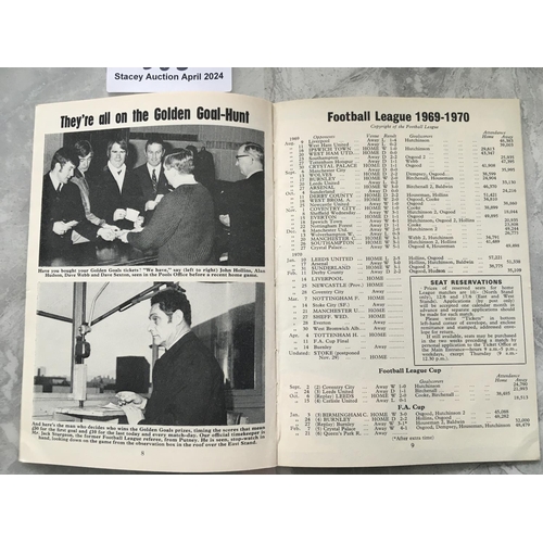 583 - 69/70 Chelsea v Liverpool Postponed Football Programme: Hard to obtain programme of the match dated ... 