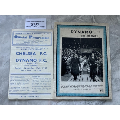 590 - 1945 Moscow Dynamo British Tour Memorabilia: 34 page magazine named Dynamo And All That produced in ... 