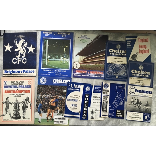 614 - Chelsea Stamford Bridge Ground Football Programmes: None of the matches have Chelsea involved. Inclu... 