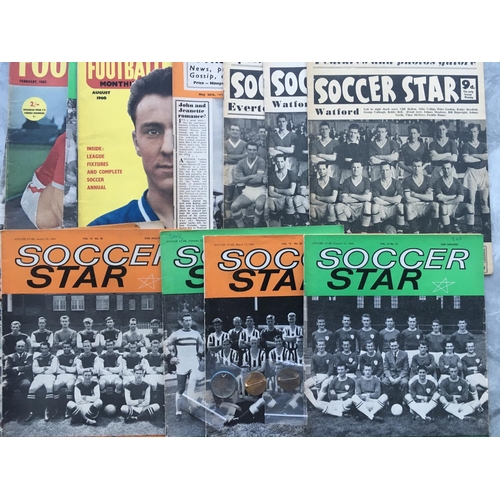 624 - Soccer Star + Charles Buchan Football Magazine Badges: Two slightly different Soccer Star Club pin b... 