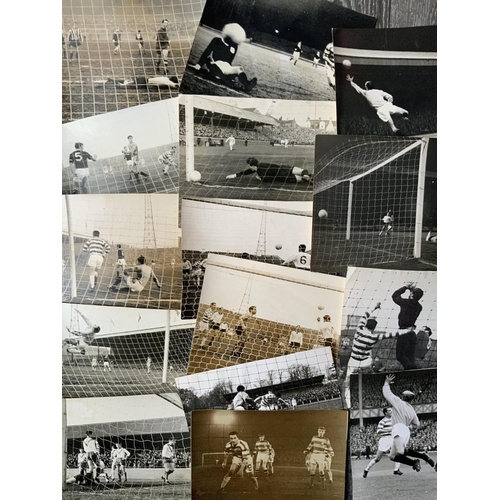 659 - 1960s Celtic Football Press Photos: All black and white action shots with press stamps. Either 10 x ... 