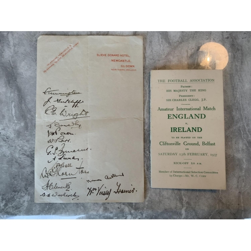 663 - England Amateur Football Players Pre War Memorabilia: Incredible collection too good to split up fol... 