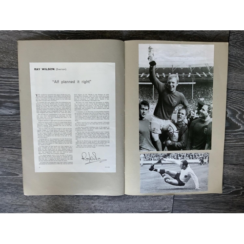 75 - 1966 World Cup England Fully Signed Scrapbook: Original World Cup scrapbook with each of the 22 Engl... 