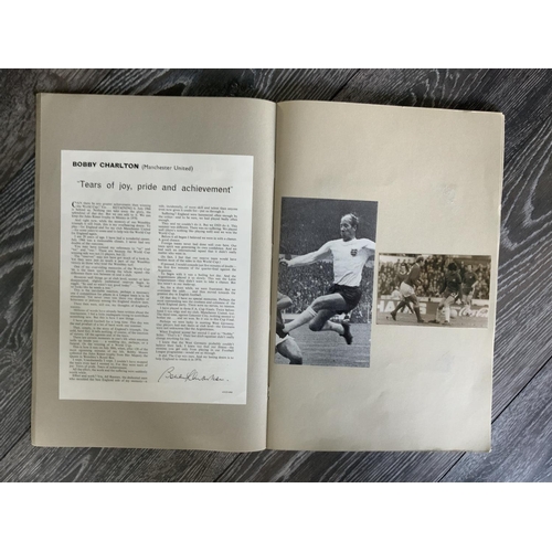 75 - 1966 World Cup England Fully Signed Scrapbook: Original World Cup scrapbook with each of the 22 Engl... 