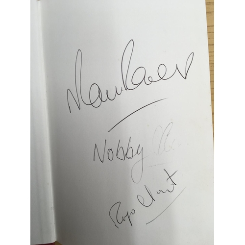 96A - England 1966 World Cup Player Signed Books: Autobiographies of Geoff Hurst and Alan Ball both undedi... 