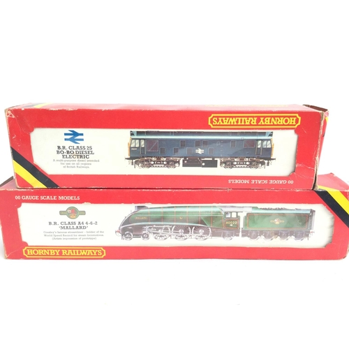 159 - 2 Boxed 00 Gauge Hornby Locos.a B.R Class 25 Bo-Bo Diesel Electric #R.068 and a B.R. Class A4 4-6-2 ... 