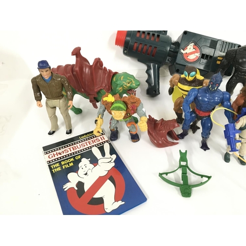 17 - A Small Collection of Vitage 80 Toys Including He-Man. Ghostbusters. The A-Team.