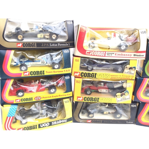 178 - A Collection of Boxed Corgi F1 Racing Cars. A Massey Ferguson Tractor. Etc.