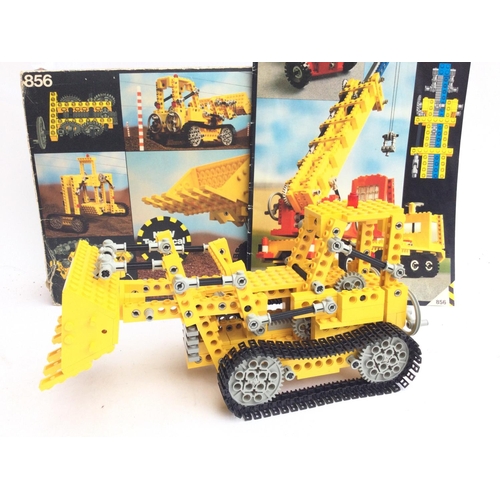 182 - A Boxed Lego Technic Bulldozer. #856. Has been Built.