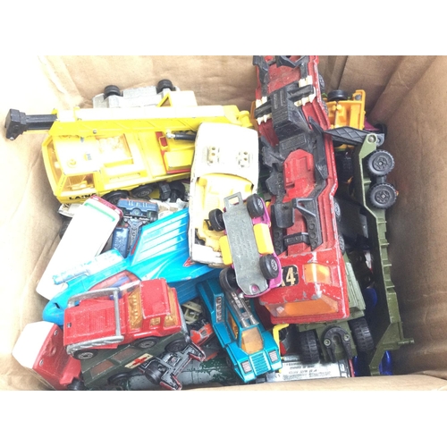 186 - A Box Containing Playworn Diecast.