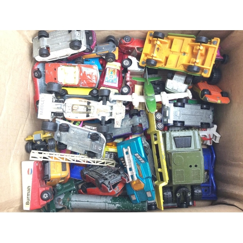 186 - A Box Containing Playworn Diecast.