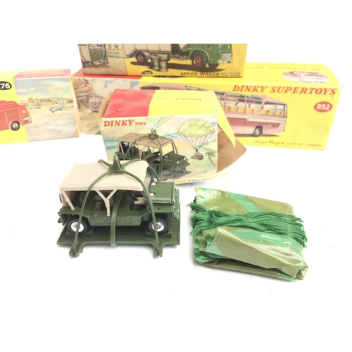 2 - 4 X Boxed Dinky Toys. A Austin Para-Moke #601. A Refuse Wagon #978. A Airport Fire Tender #276 and a... 