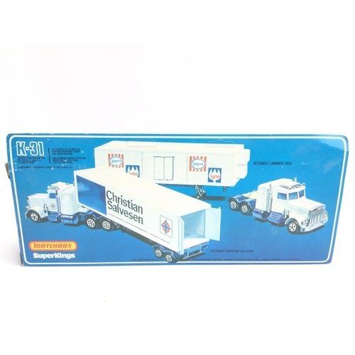 28 - A Boxed Matchbox Peterbilt Refrigeration Truck. #K-31.