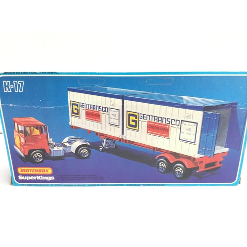 29 - A Boxed Matchbox Container Truck #K-17