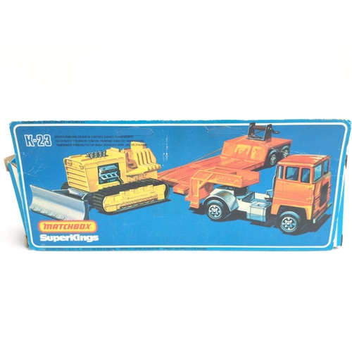 31 - A Boxed Matchbox Low Loader With Bulldozer # K-23.