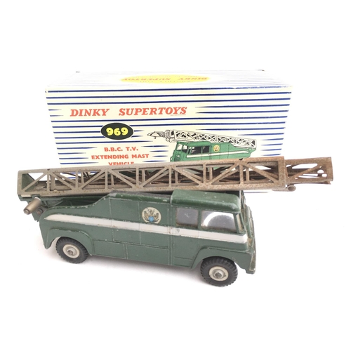 4 - A Boxed Dinky B.B.C. Extending Mast Vehicle #969 satellite missing.