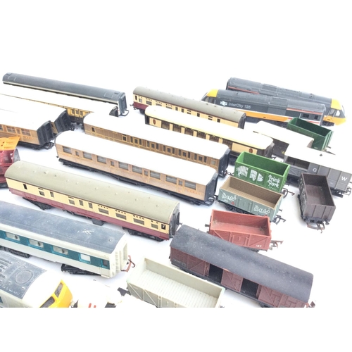 A Collection of 00 Gauge Locomotives. Coaches and Rolling Stock.