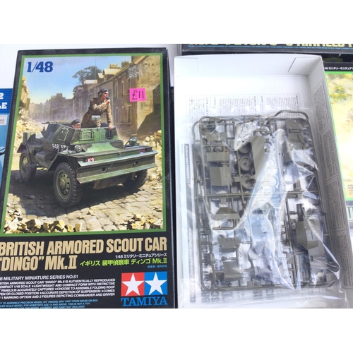 48 - A Collection of Boxed Model Kits including Tamiya. Trumpeter and Revell. No Reserve.