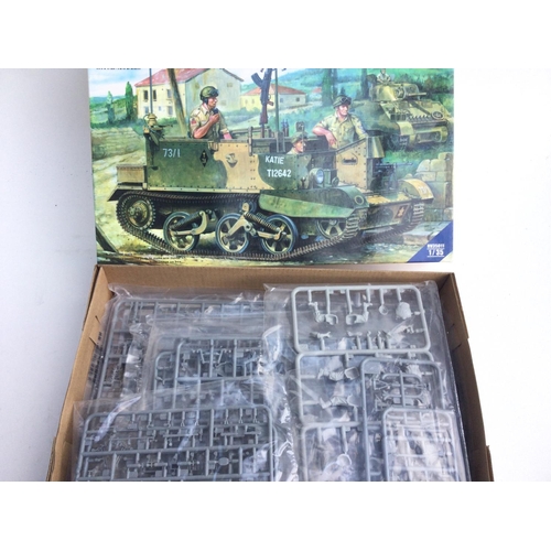 49 - A Collection of Boxed Model Kits Including Hobby Boss. Airfix. iCM and S&M Models.