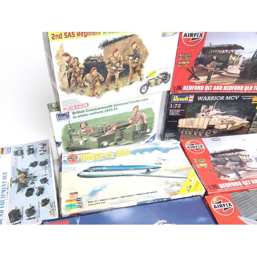 51 - A Collection of Boxed Model Kits including Airfix. Revell etc. No Reserve.