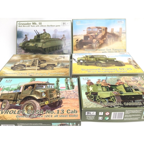 59 - A Collection of 6 IBG Model Kits. No Reserve.