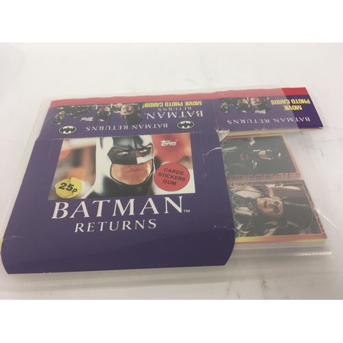 695 - A collection of Batman collectors cards and stickers series 1and 2 including stickers complete. Batm... 