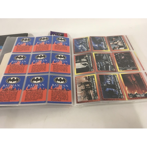 695 - A collection of Batman collectors cards and stickers series 1and 2 including stickers complete. Batm... 