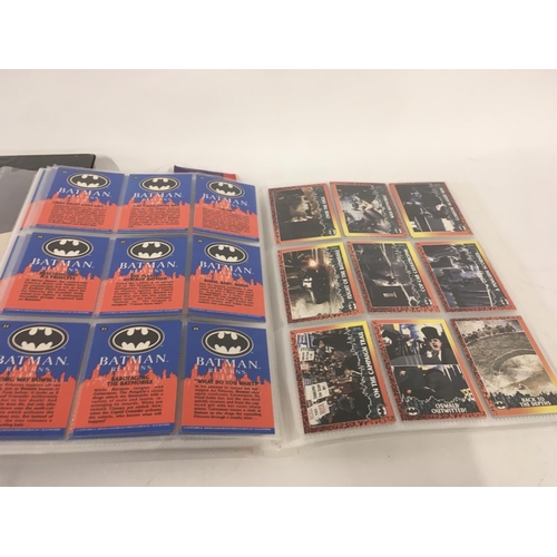 695 - A collection of Batman collectors cards and stickers series 1and 2 including stickers complete. Batm... 