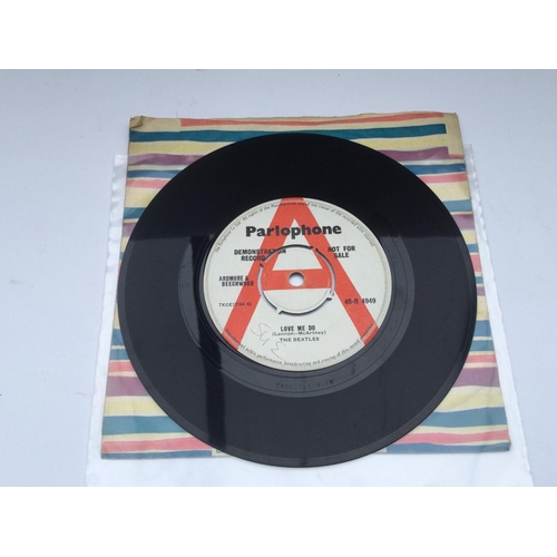 1 - A rare and genuine UK 1962 demonstration single of The Beatles' debut 7inch single. One of only 250 ... 
