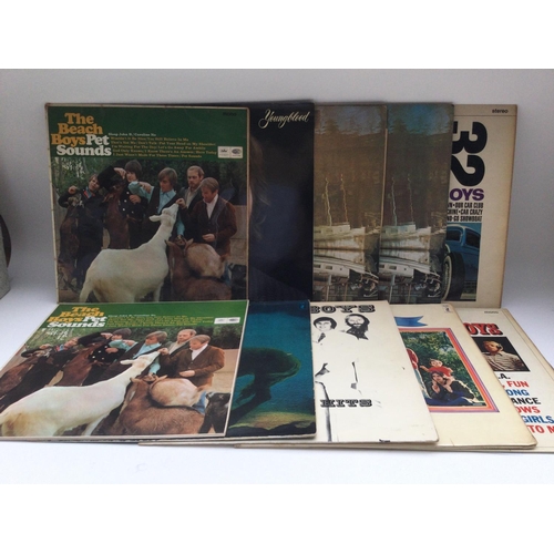 115 - Ten LPs by The Beach Boys including 'Pet Sounds', 'Surf's Up', 'Holland' and others.