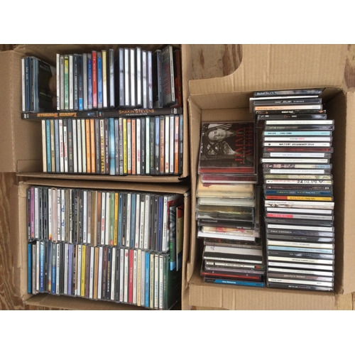 132 - Three boxes if CDs by various artists including Manic Street Preachers, Paul Weller, ELO and others.