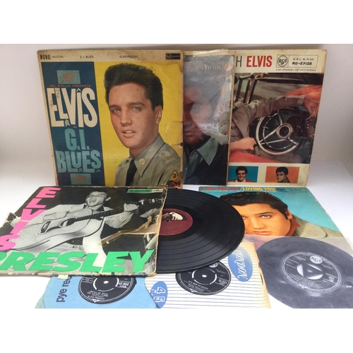 140 - A collection of Elvis Presley records comprising an early UK pressing of 'Rock n Roll' CLP. 1093, 'G... 