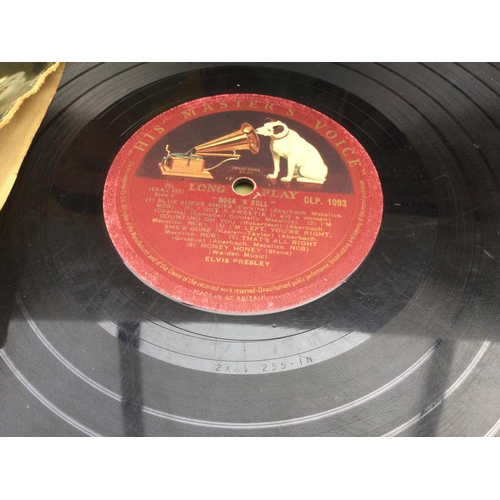 140 - A collection of Elvis Presley records comprising an early UK pressing of 'Rock n Roll' CLP. 1093, 'G... 