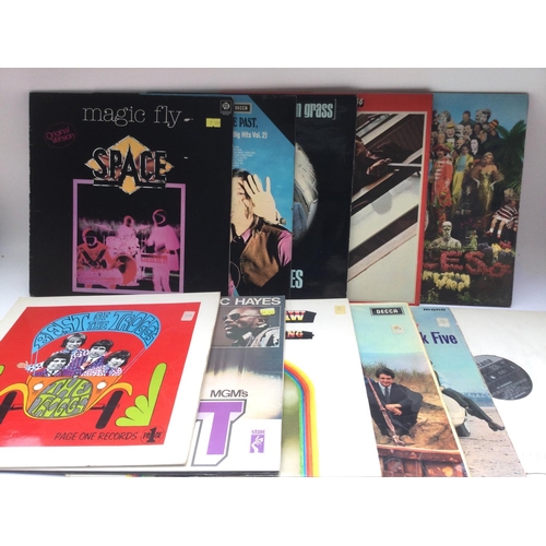 144 - Eleven LPs by various artists including The Beatles, The Rolling Stones, Isaac Hayes and others.