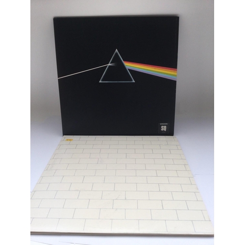 151 - Two Pink Floyd LPs comprising a quadrophonic pressing of 'Dark Side Of The Moon' and 'The Wall'. Vin... 