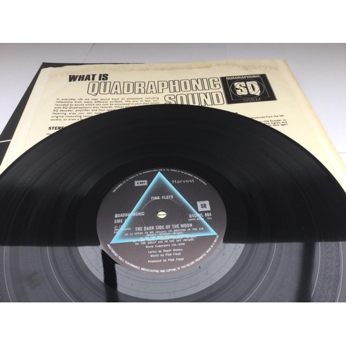 151 - Two Pink Floyd LPs comprising a quadrophonic pressing of 'Dark Side Of The Moon' and 'The Wall'. Vin... 