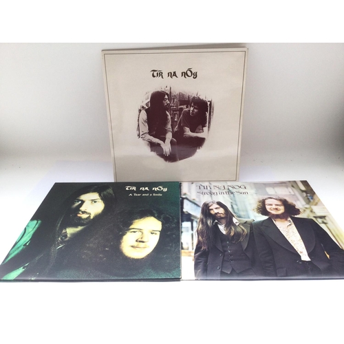 161 - Three early UK pressings of LPs by Tir Na Nog comprising the self titled release, 'A Tear And A Smil... 