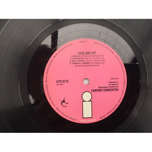 163 - Two first UK pressings of Fairport Convention LPs comprising 'Liege & Lief' and 'Full House'. Both E... 