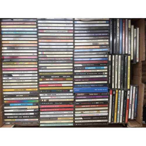 229 - Two boxes of jazz CDs including various box sets (2).