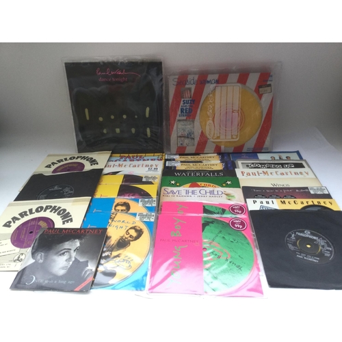 253 - A collection of Pail McCartney 7inch singles including limited editions, picture discs etc.