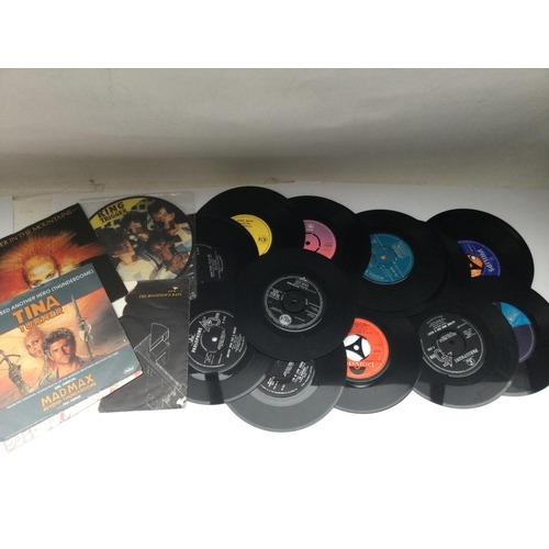 26 - A record case and a box of LPs, 12inch and 7inch singles by various artists including Killing Joke, ... 
